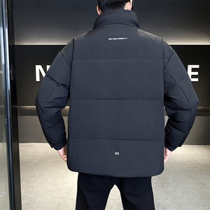 新款男士小立领羽绒服夹克加厚防寒309B-3-81066-P190图片