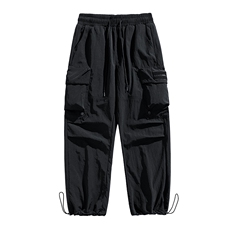 KP803P55港风工装休闲裤男宽松直筒束脚伞兵裤，男装休闲裤，星座1204-3