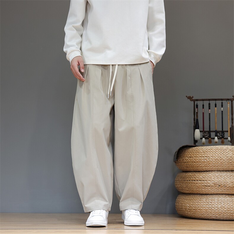 风冬季新款休闲裤男款宽松大码长裤子日系XZ221-6-K32-P55，男装休闲裤，星座221-6