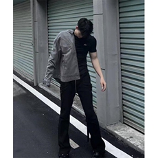复古底特律短款工装外套男款潮牌设计感小众机车夹克JK8806，男装夹克，星座1116A（原606A-3）