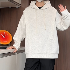 WY5001/P65春装新款高品质不起球连帽个性卫衣男潮流宽松上衣外套，男装卫衣，电商A141