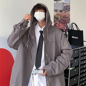 开衫卫衣男春秋日系cityboy设计感ins潮流情侣连帽外套 W5387-P38图片