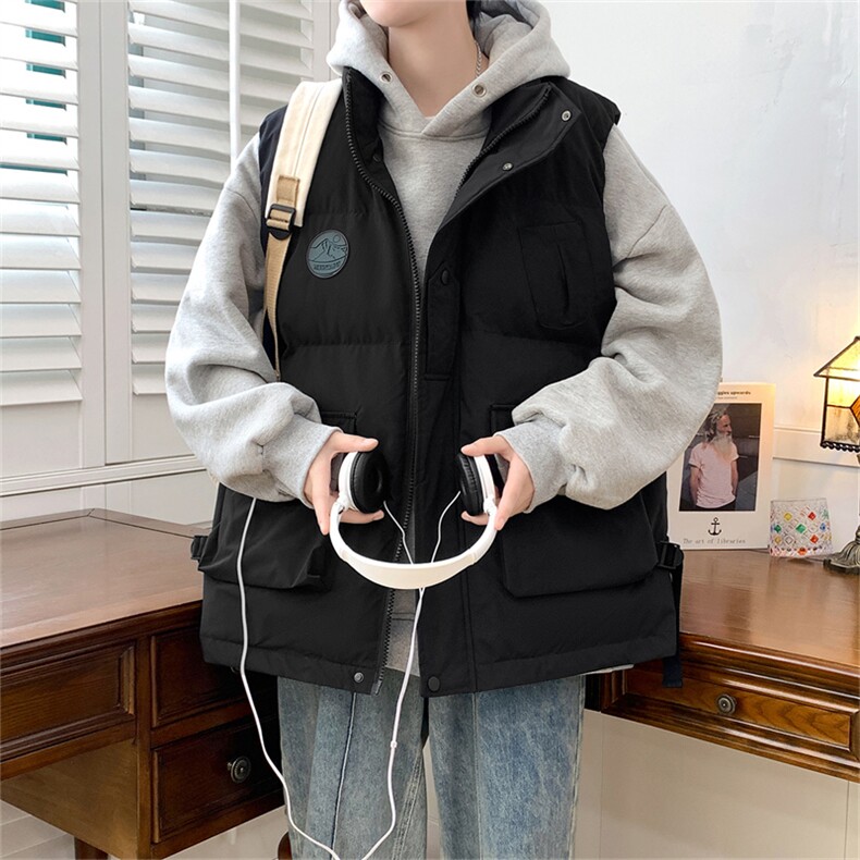 数据款主推M-8XL大码马夹男冬季立领工装羽绒棉加肥加厚宽松马甲,男装工装外套,星座109-1