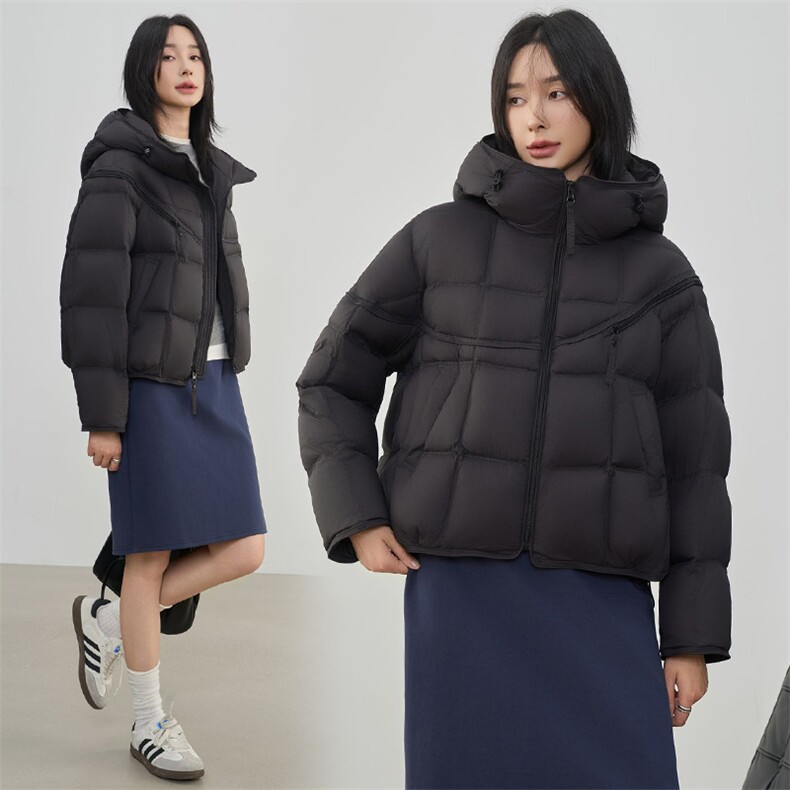 2025年冬季休闲风保暖常规90白鸭绒,女装羽绒服,阳光伊恋