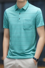 POLO衫男半袖衣服男士体恤衫T恤潮牌休闲翻领爸爸短袖WK5873-P50，男装Polo衫，星座1105-3