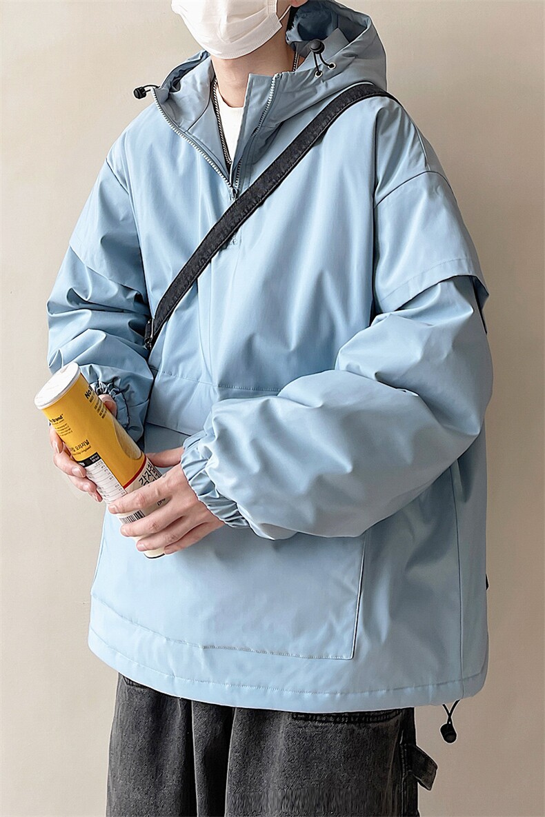 冬季bf街头棉服套头连帽棉袄宽松棉衣A125-Y270-P100,男装棉衣,电商A071