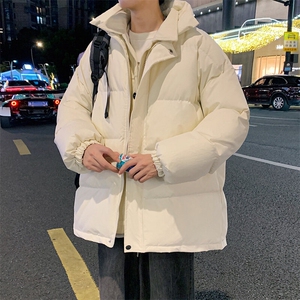 ！2025秋冬新款男士假两件棉衣加厚保暖棉服外套MY1248特P85,韩版男生搭配冬图片