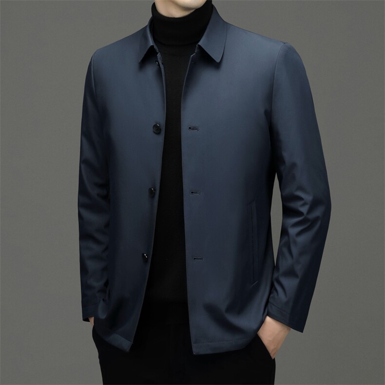 男士翻领可脱卸内胆羽绒服冬季新款加厚保暖爸爸上衣中年男装外套,男装羽绒服,电商B212（原钱塘6029）