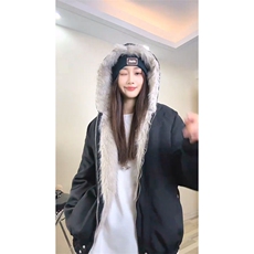 现货高品质美式高街冬季重磅硬挺短款座山雕毛领棉衣男女加厚外套，男装棉衣，电商A486-1