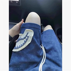 CP1150-P35短裤男夏季美式休闲五分裤宽松直筒运动中裤，男装牛仔裤，电商B323A