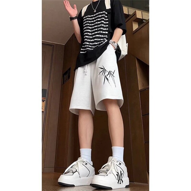 抖音品质 新中式夏季刺绣短裤五分裤 DK113 P25图片