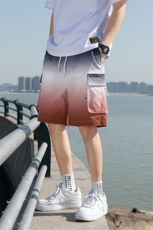 夏季新款潮流韩版宽松侧袋工装裤渐变情侣短裤男A305-KX2064-P25，男装休闲裤，电商B306