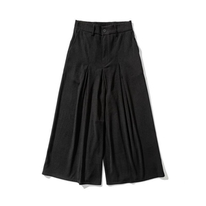 夏季 日系大裤腿大码风直筒阔腿裙裤暗黑新中式 K251/P70图片