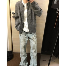 流行日系时尚潮流简约原宿双开头拉链宽松毛衣气质文艺M867，男装针织衫/毛衣，星座1116A（原606A-3）