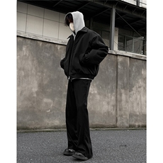 藏青色bomber飞行棉服男冬季美式短款boxy版型棉衣高级感二棉外套，男装棉衣，电商A233-1