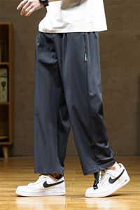 港风 冰丝裤 M-8XL夏季大码散口透气速干冰丝长裤109-K2296-P50图片