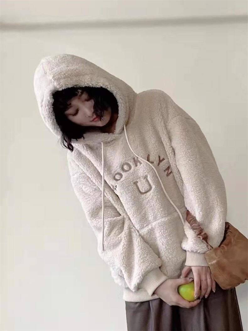 皮毛一体卫衣，女装卫衣/绒衫，A.S BAINA 艾莎佰纳