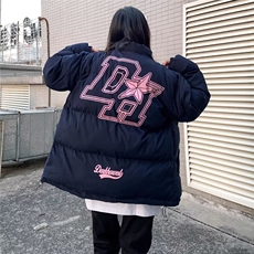 2025新款潮美式高街棉服外套女潮牌复古百搭棉衣棉袄面包服冬季，男装棉衣，星座506A
