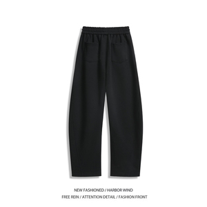 2025春季新款潮流弯刀版型宽松休闲卫裤B315-K25692-特p40控78图片