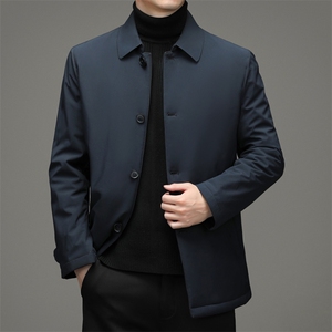 冬季棉衣男外套翻领中青年男保暖棉服爸爸装外套DFLDM16003-P160图片