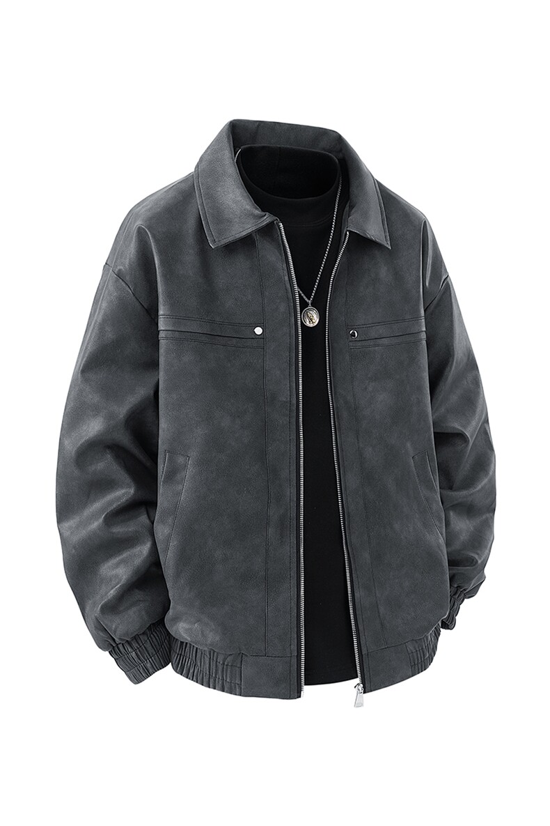 2026春季新款直播品质休闲皮夹克飞行服皮衣男外套PY2472-P50,男装夹克,星座1402-3
