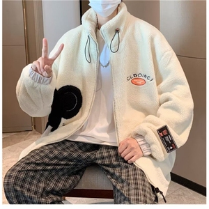F604P75秋冬男装青年外套羊羔绒棉衣夹克保暖时尚休闲图片