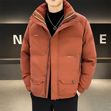立领拼接羽绒服男士2026冬季新款潮流帅气轻薄外套高品质男装，男装羽绒服，星座218-1（原230）