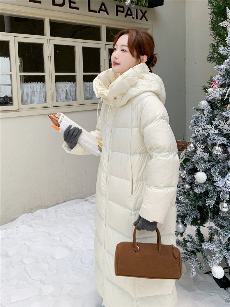 2025现货长款羽绒服210-3293-P370-4682025年冬季长款有帽不可拆,女装羽绒服,浙宝210（原浙宝191）