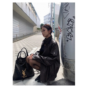 W10564-P78 网图现货 美式复古PU皮衣夹克外套潮 高品质图片