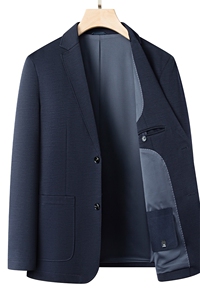 D33818男式春秋新款长袖简约西服休闲商务便服西装单西图片
