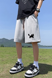 已注册菠萝格直播抖音得物品质男五分中裤休闲短裤K082P30控48图片
