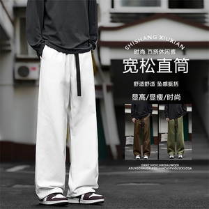 休闲裤纯棉直筒卫裤美式宽松运动裤子K660-特批-3879图片