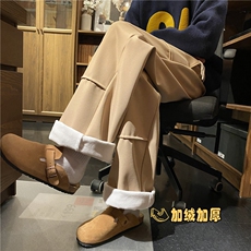 抖音品质冬季保暖加绒宽松简约百搭休闲卫裤B315-K861JR-p55控78，男装休闲裤，电商B315
