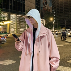 秋季现货假两件夹克男三防二开冲锋衣外套DSA157B-JK763-特P70，男装夹克，电商A157B