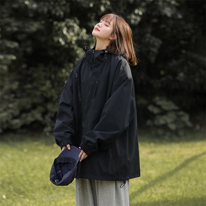 815A-MJ78342-68特 春秋装新款斜拉链登山服三防冲锋衣外套女模图片