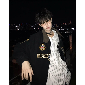 美式复古街头高级感哈灵顿夹克秋季刺绣外套潮牌男女 JY182图片