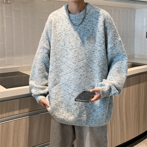 马海毛加厚针织衫男女韩版潮流宽松百搭帅2024秋冬毛衣MZ474-P75图片