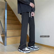 2023夏季新款薄款高街宽松西裤拉链分叉长裤B315-K23263-p50控65，男装休闲裤，电商B315