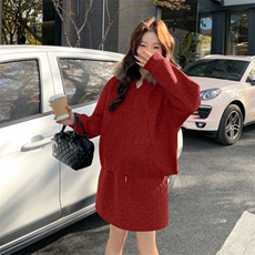 现货：冬装新款连帽时尚加厚毛呢半身裙两件套2C135-8966P225K338，女装毛呢外套，2C135