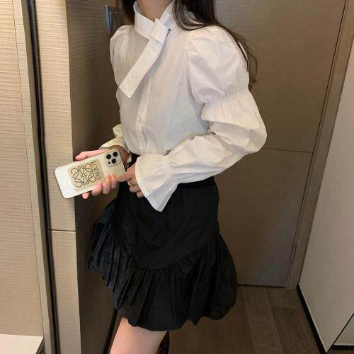 87288泡泡袖衬衫，女装衬衫，XTZ style