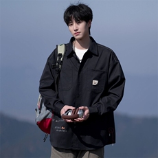 25年春季长袖衬衫男工装外套衬衣宽松现货DS-C323-1-2502-特批50，男装衬衫，电商C323-1