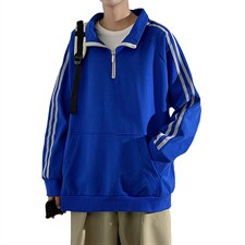 ！秋季上衣男圆领卫衣男装港风长袖t恤男外套男W106-P38，男装卫衣，星座815-2