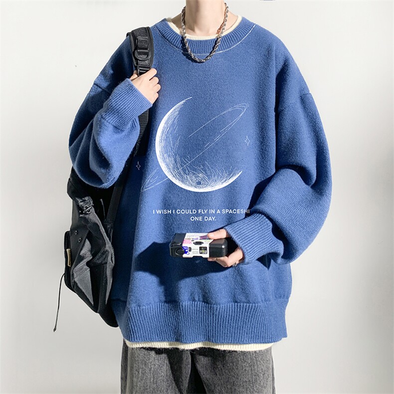 控78假两件毛衣男大码加绒针织衫男毛线衣M80246-P55加绒P70,男装针织衫/毛衣,电商A040