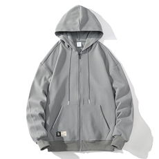 秋季新款男百搭连帽针织外套白底平铺WT3411-P50控78，男装夹克，星座717