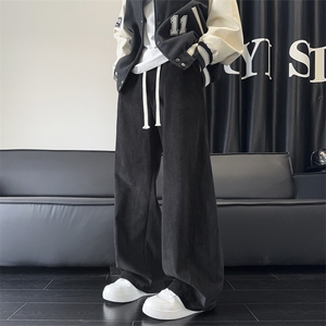 加绒休闲裤男宽松灯芯绒弯刀裤 K3657-P45加绒P55 控68加绒控78图片