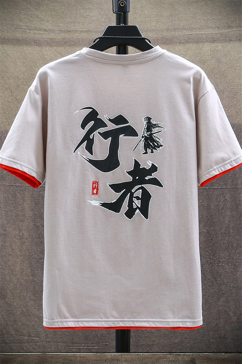 国潮T恤青少年文字印花圆领短袖95%棉男夏季A158-D02,男装T恤,星座310B-3