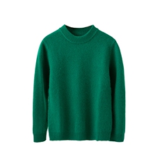 2024秋冬新款童装35%山羊绒7针正肩平面半高领纯色羊绒衫，童装儿童羊绒衫，旭泰羊绒