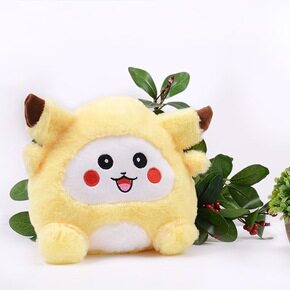 饭团皮卡卡可爱腮红毛绒玩具精品八寸娃娃机公仔（整袋起售），米特毛绒玩具厂