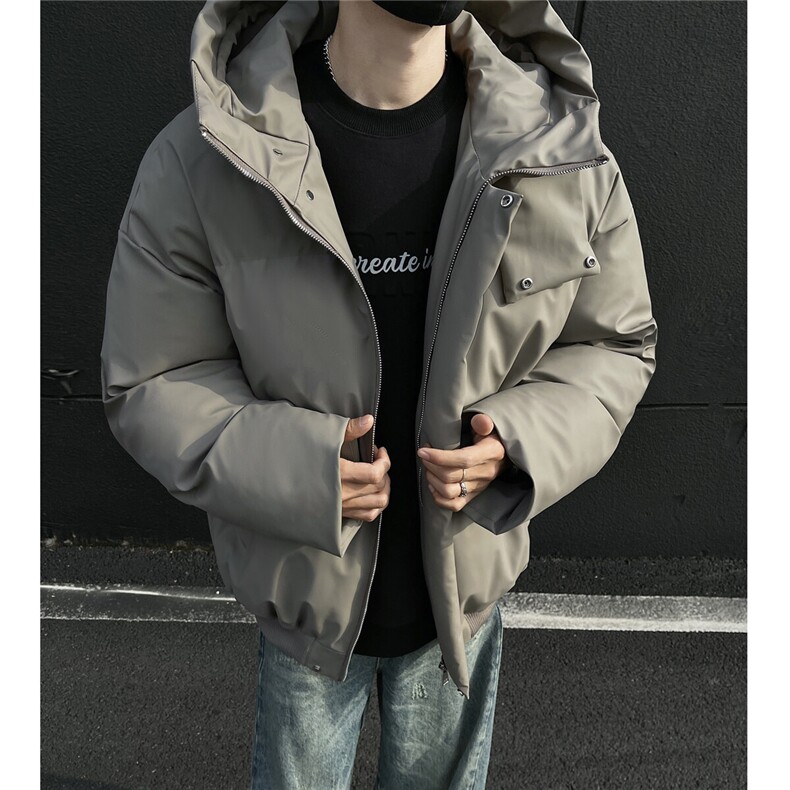 ~港风宽松高品质短款棉衣立领连帽棉服M6706-P128,男装棉衣,星座307A