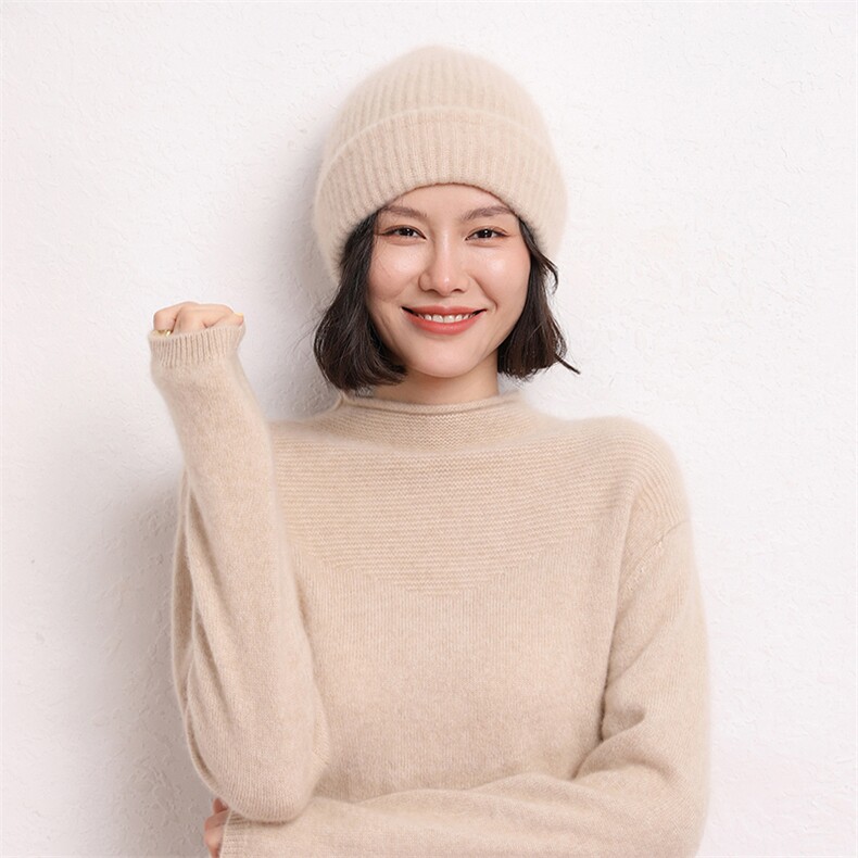 羊绒衫女半高领宽松毛衣百搭时尚针织打底衫,女装羊绒衫,五色羊羊绒